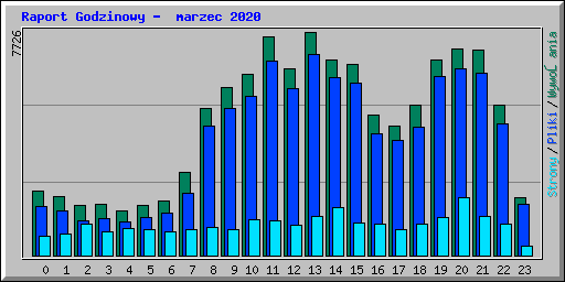 Raport Godzinowy -  marzec 2020