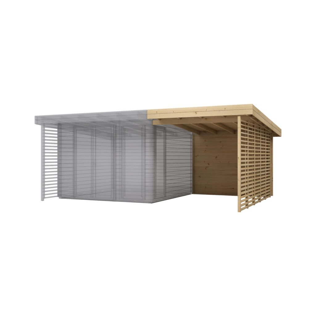 Extension for „Arvo” cabin 250×370