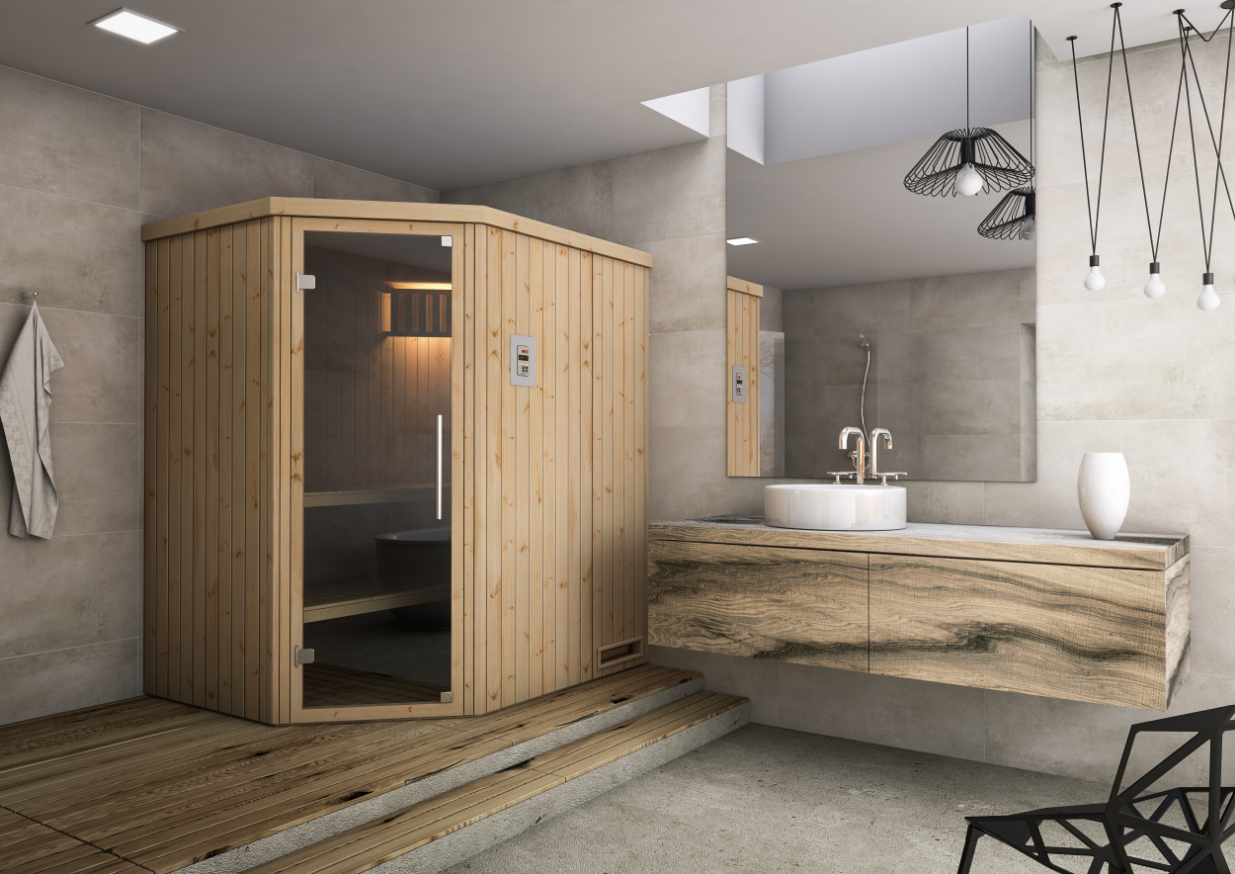 Corner | Family sauna | No Windows
